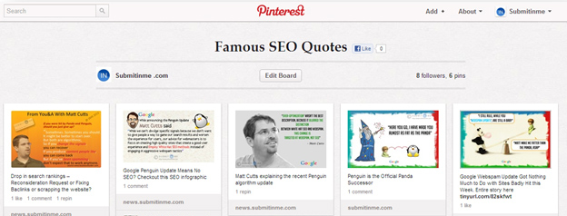 Pinterest Boards And Pins